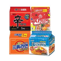농심() 농심 신라면 5개 + 진라면 삼양라면 팔도 비빔면