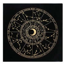 타로 카드 24 Pentagram Tarots 식탁보 벨벳 제단 Cloth Pentacles Mat, 10