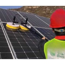 태양광 패널 청소 롤러 듀얼 브러쉬 전동 세척 도구, 상세 페이지 참고, 3.5m 220v 단일 헤드