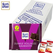 리터스포트 비건 다크 홀헤이즐넛 아마란스 초콜릿 100g 10개 오트밀과자 증정, 1세트