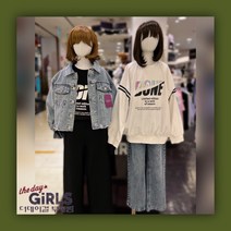 [더데이걸] 봄/가을 *빅세일* 소매 시보리 박시 맨투맨 @여아주니어 @간절기 긴팔티 TGMS22103_2001아울렛부평점
