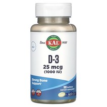 칼 KAL D-3 25mcg(1 000IU) 소프트젤 100정102836