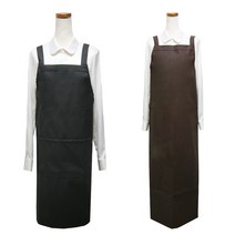 쿡셰프 심플 방수 앞치마/짧은버전/긴버전/횟집/식당/정육점/방수/수산시장, 짧은버전, 네이비, 1개