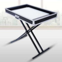 샌드아트 박스 테이블 모래놀이 상자 그림 그리기, 어린이용 스몰 + 웜 화이트(커버