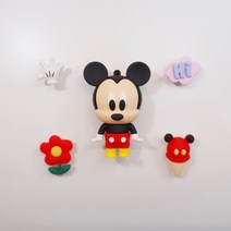 미키 미니 미키마우스 파츠 세트 장식 뱃지 크록스 악세사리 실내화 3d 입체