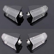 AreyourshopDucati 749 999 멀티스트라다 오토바이 교체 후면 방향 지시등 렌즈 깜빡이 커버 스모크 클리, 01 Smoke