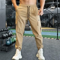 봄운동 남성등산복바지 남자 등산 바지 캐주얼 드로 스트링 패션 스포츠 바지 남성용 신축성 있는 단색