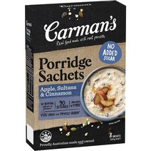 칼만스 고멧 포리지 사과 술타나 시나몬 Carmans Gourmet Porridge Apple Sultana Cinnamon 시리얼 40g 8팩