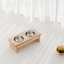 [리빙숲] 마리 펫테이블 2구/강아지밥그릇/고양이밥그릇/식탁, 단품