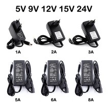 LED 전원 공급 장치 어댑터 1A 2A 3A 4A 5A 6A 8A 10A AC 5V 9V 12V 15V 24V Led 변압기 220V 변환기 smps, [05] 24V, [03] 3A, [03] UK