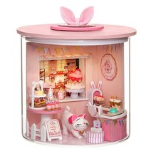 미니어처 아파트 모형 diy 하우스 미니어쳐하우스 diy 하우스 만들기 미니어쳐 오르골 아이엠미니 DIY 나무 인형 집 미니 가구 세트 마법 몽환병 조립 장난감 생일, 9열