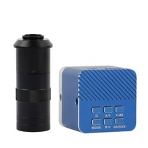 UHD 8MP 4K 1080P HDMI c타입 PC 소니 IMX334 산업용 전자 디지털 미니 비디오 현미경 카메라 전화 PCB 납땜, 1 건, with 130x Lens