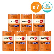 종근당 락토핏 생유산균 코어 프로바이오틱스 아연 유산균 라토픽 60포 x 6통 12개월분, 구성선택, 60포X7통_14개월분