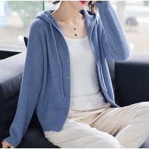 빅사이즈원피스 77 88 99 4XL-5XL 봄과 가을 스타일 소프트 플러스 사이즈 긴 소매 니트 겉옷 후드 카디건 스웨터 여성 코트