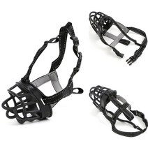 강아지 입마개 1호 블랙 애견입마개 대형강아지