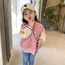 더쭈야 아동아우터 자켓 점퍼 유아 공용 주니어 가을점퍼 코듀로이 야구점퍼 등원 간절기 데일리 나들이