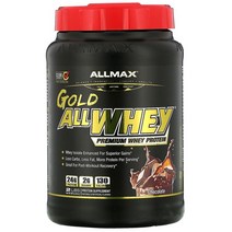 allwhey gold 100 유청 단백질 + 프리미엄 분리 유청 단백질 초콜릿 907g 2lbs