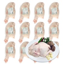 가나안식품 [도매] 생닭 대 대용량 업소용 개별 진공포장 백숙 삼계탕 통닭구이, 12마리, 1.2kg