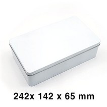 S090 쿠키 베이킹 포장 UV 인쇄 가능 사각 은색 틴케이스, 흰색
