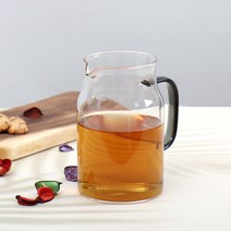 내열유리 저그 티포트 티팟, 800ml 그레이