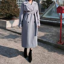 [패드X/안감누빔] 로마 윈터 롱 벨트 코트 / 소매스트랩 겨울아우터 누빔코트 롱코트 하이퀄리티