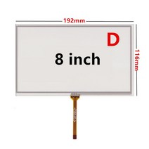 태블릿 LCD 부품 6.2/7/8 인치 저항 디지타이저 터치 스크린 패널 유리 자동차 DVD GPS 네비게이션 멀티미디어 교체, [11] 8 inch C style
