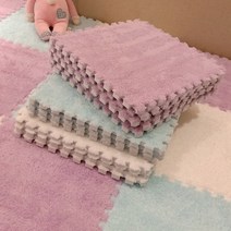 층간소음방지 놀이 퍼즐매트, 5+5, 그레이+퍼플