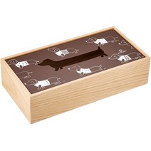 일본직발송 4. 야마토 공예(Yamato) 야마토 공예 티슈 케이스 hako 강아지 YK14 -007 B01914M198, 개_One Color, 개_One Color, One Color