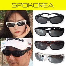 스포코리아 안경위에쓰는선글라스 편광렌즈 미러렌즈 남녀공용 낚시 스포츠 등산 골프 바이크 운전용 자외선 차단 - / A3127, ④ 브라운테 + 미러렌즈