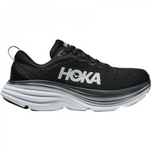 HOKA 호카워킹화 러닝화 Bondi 8 Wide Running Shoe Mens BlackWhite