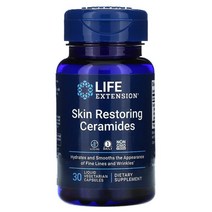 Life Extension 라이프익스텐션 세라마이드 추출 세라티크 스킨 리스토어링 30정 야채캡슐 Ceramides Ceratiq 피토세라마이드 글리코실세라마이드 밀오일, 기본