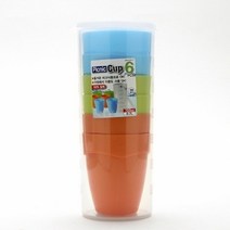 6p 피크닉컵 물컵 플라스틱컵 투명컵