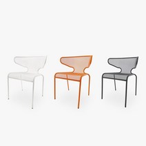 디자인 1121 메탈 암체어 3 color 착불, 다크그레이