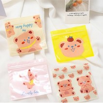 선물포장용 비닐봉투 포장봉투 캐릭터 1p 지퍼백, 6.수영곰