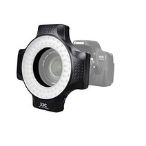 DSLR 매크로 렌즈용 JJC 링 라이트 캐논 EF 100mm f2.8L/RF f2.8L/EF-S 60mm f2.8/니콘 AF 마이크로 f2.8D/AF-SDX 40mm f2.49/, Macro Ring Light JJC