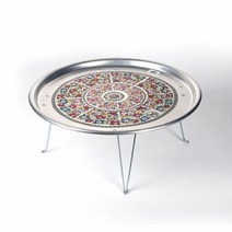 레트로술상 밥상 다과상 술상 찻상 옛날 양은 교자상 50CM, 옵션:왕대 2호 50cm, 단품