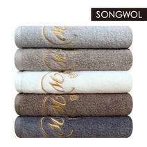 송월 울리W50 수건, 다크브라운, 10장