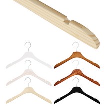 마다메이드 원목옷걸이 나무 베이직 셔츠상의 여자 (10개), (블랙), 10개입