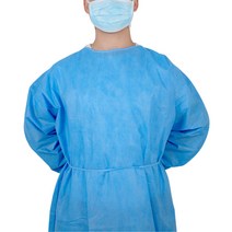 일회용 방역 격리 위생복 방문자가운 부직포 10장, 사은품 3중 필터 마스크 10매 포함