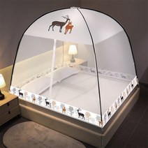몽골게르텐트 대형 싱글 더블 침대 모기장 무료 설치 암호화 메쉬 캐노피 커튼 버그 방지 텐트 룸 장식, 22 22_01 120x200cm