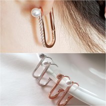 coco샵 명품 디자인 언발 말굽 원터치 귀걸이 여성 명품스타일