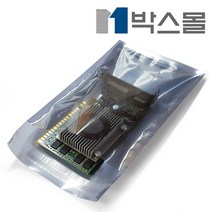 박스몰 정전기방지봉투 제전비닐 접착/비접착/지퍼, 1개, PET 비접착(215) 25x35 / 100장