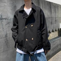 남자 면자켓 가을 패션 캐주얼 더블버튼 아우터 남성가죽자켓 무스탕 오버핏 남성바람막이 스웨이드자켓