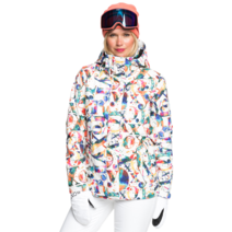 [록시] 여성 프린팅 스노우 스키 보드 자켓 (RA51SJ048WB2)