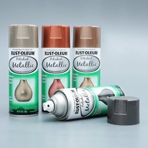 러스트올럼 메탈 락카스프레이 고광택 리폼페인트 4가지 색상 금속느낌표현, 로즈골드 (365136)