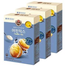 백설 오븐용깨찰빵믹스 500G 3개, 머핀