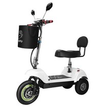 접이식 삼륜 스쿠터 세발 전동 자전거 전기 오토바이, 싱글 시트 리튬 배터리 블루, 24V