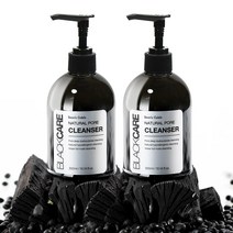 빈스캐빈 블랙케어 pH4.5 약산성 모공 젤클렌저 2종세트 ( 300ml 2병 대용량 약산성 폼클렌징 / 이중세안 딥클렌징폼 )