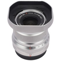 Haoge LH-X35NS 스퀘어 전용 금속 렌즈 후드 후지 필름 XF 23mm f/2 R WRXF WR호환캡 포함, 한개옵션0