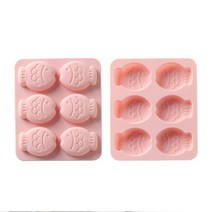고양이 강아지 간식 만들기 틀 모양틀 재료 키트 붕어빵 실리콘 몰드 우유껌, 그레이, 1개